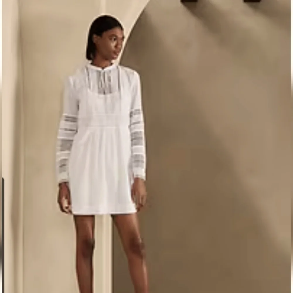 NWT BANANA REPUBLIC WHITE DRESS - Picture 1 of 6